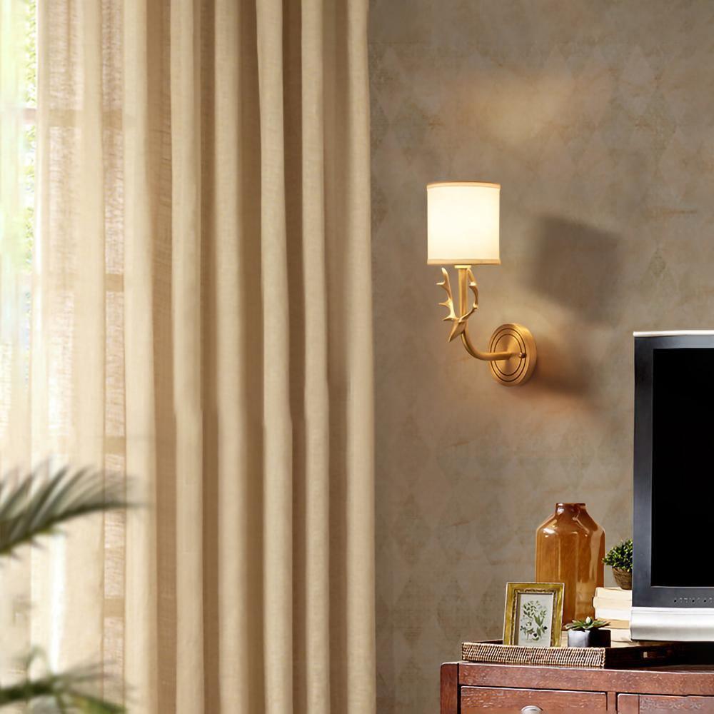 Brass Deer Head Wall Light - Letslighting
