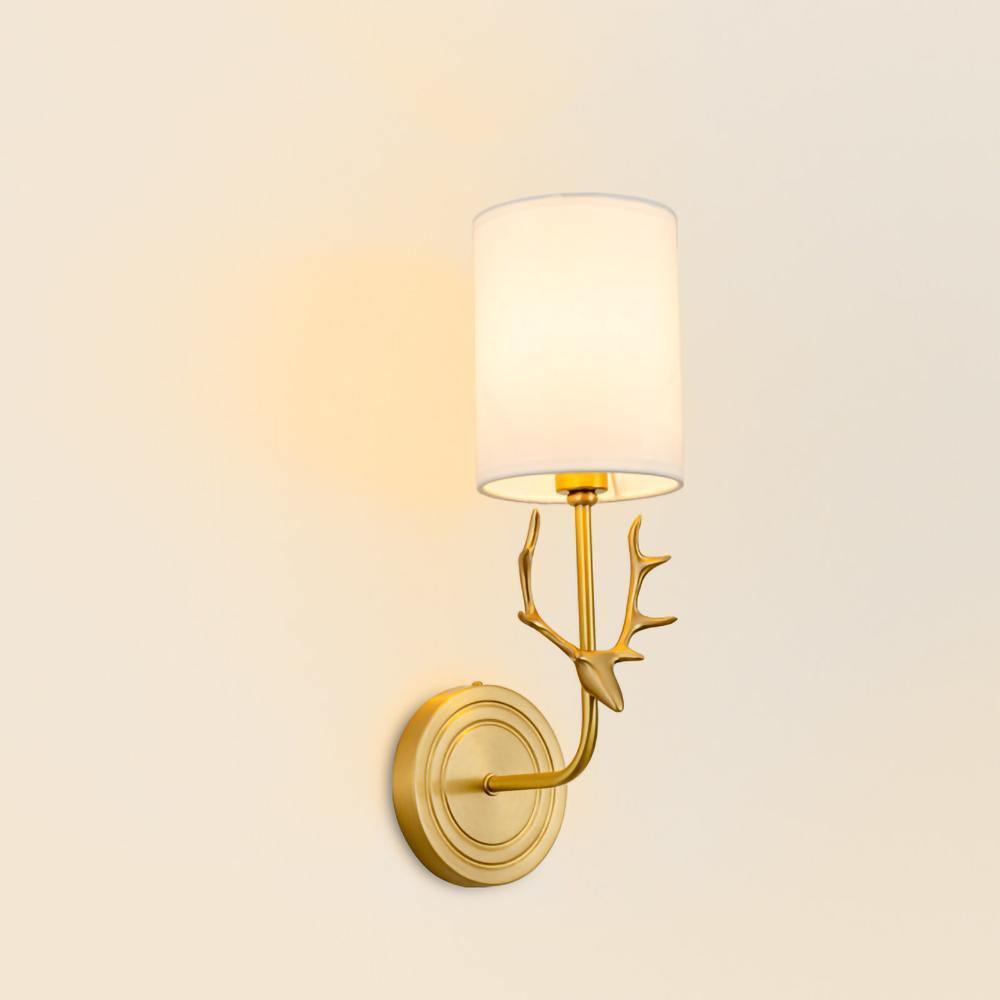 Brass Deer Head Wall Light - Letslighting
