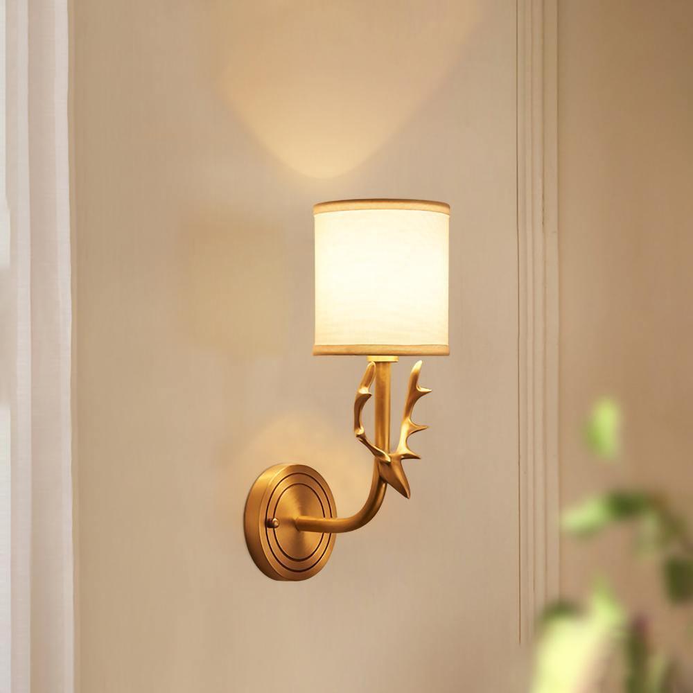 Brass Deer Head Wall Light - Letslighting