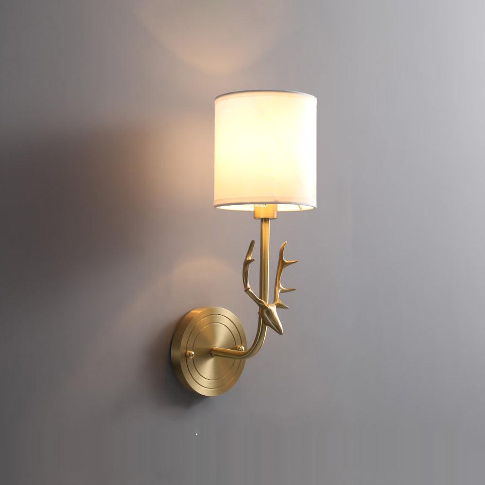 Brass Deer Head Wall Light - Letslighting