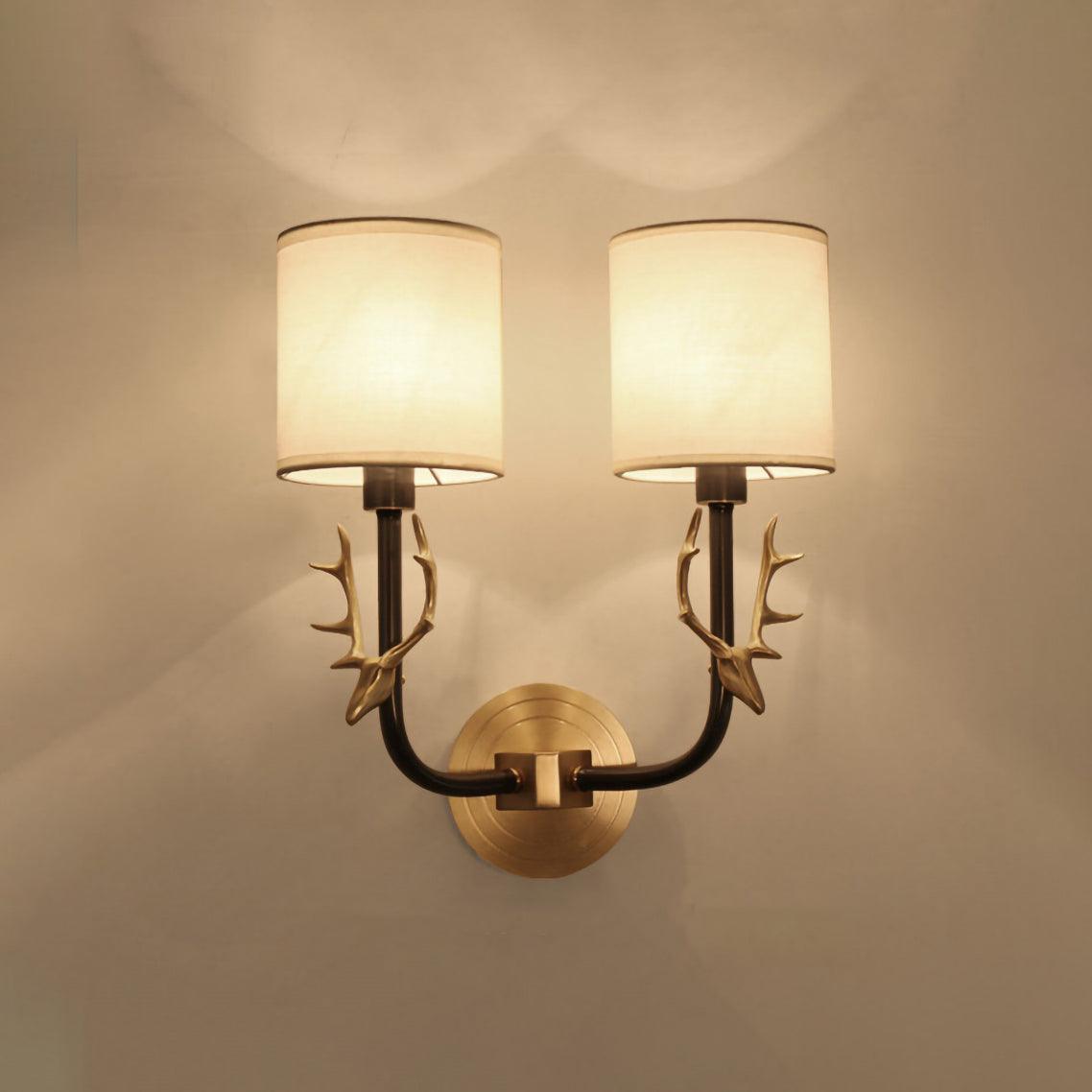 Brass Deer Head Wall Light - Letslighting