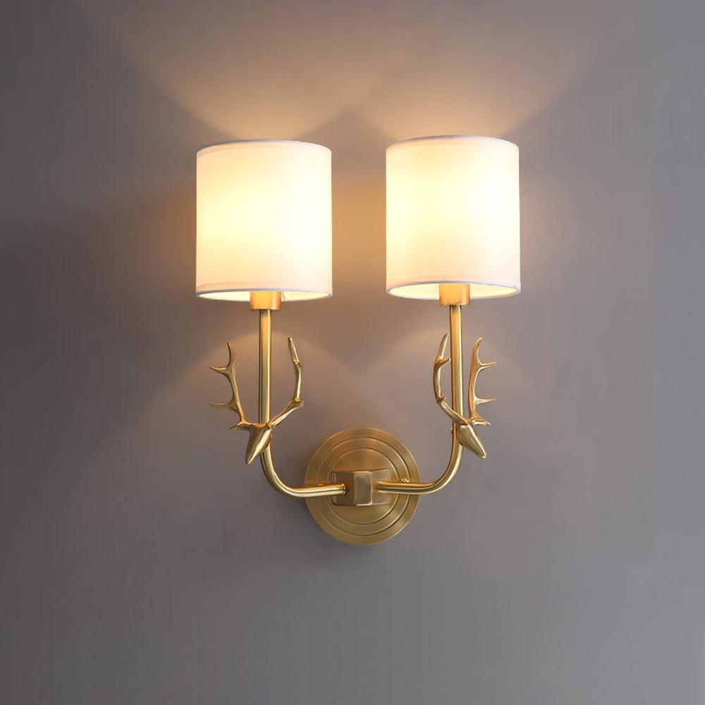 Brass Deer Head Wall Light - Letslighting