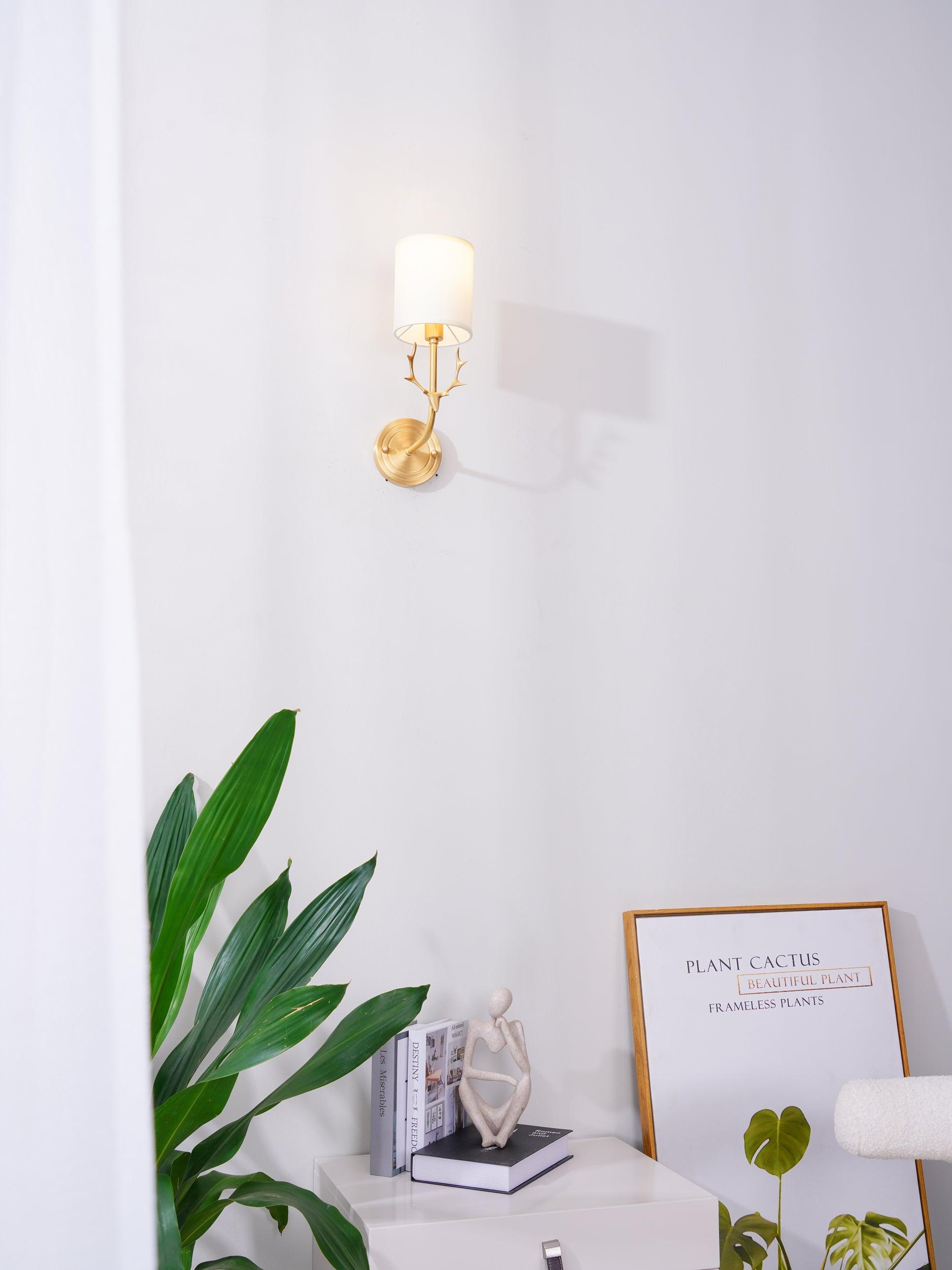 Brass Deer Head Wall Light - Letslighting