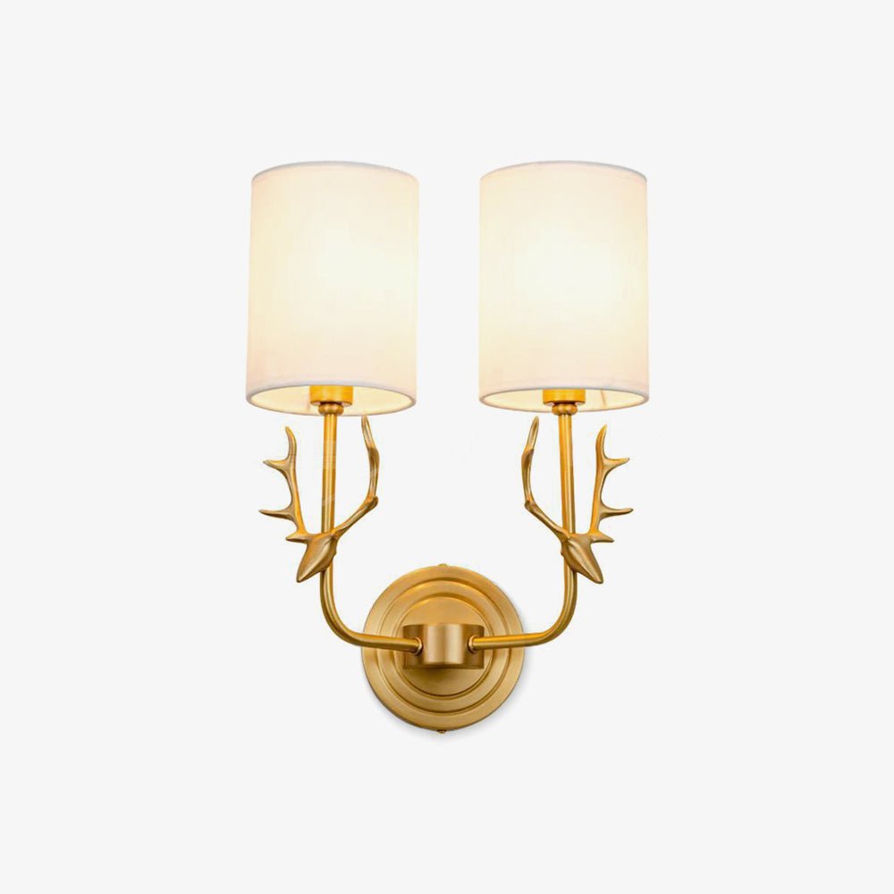 Brass Deer Head Wall Light - Letslighting