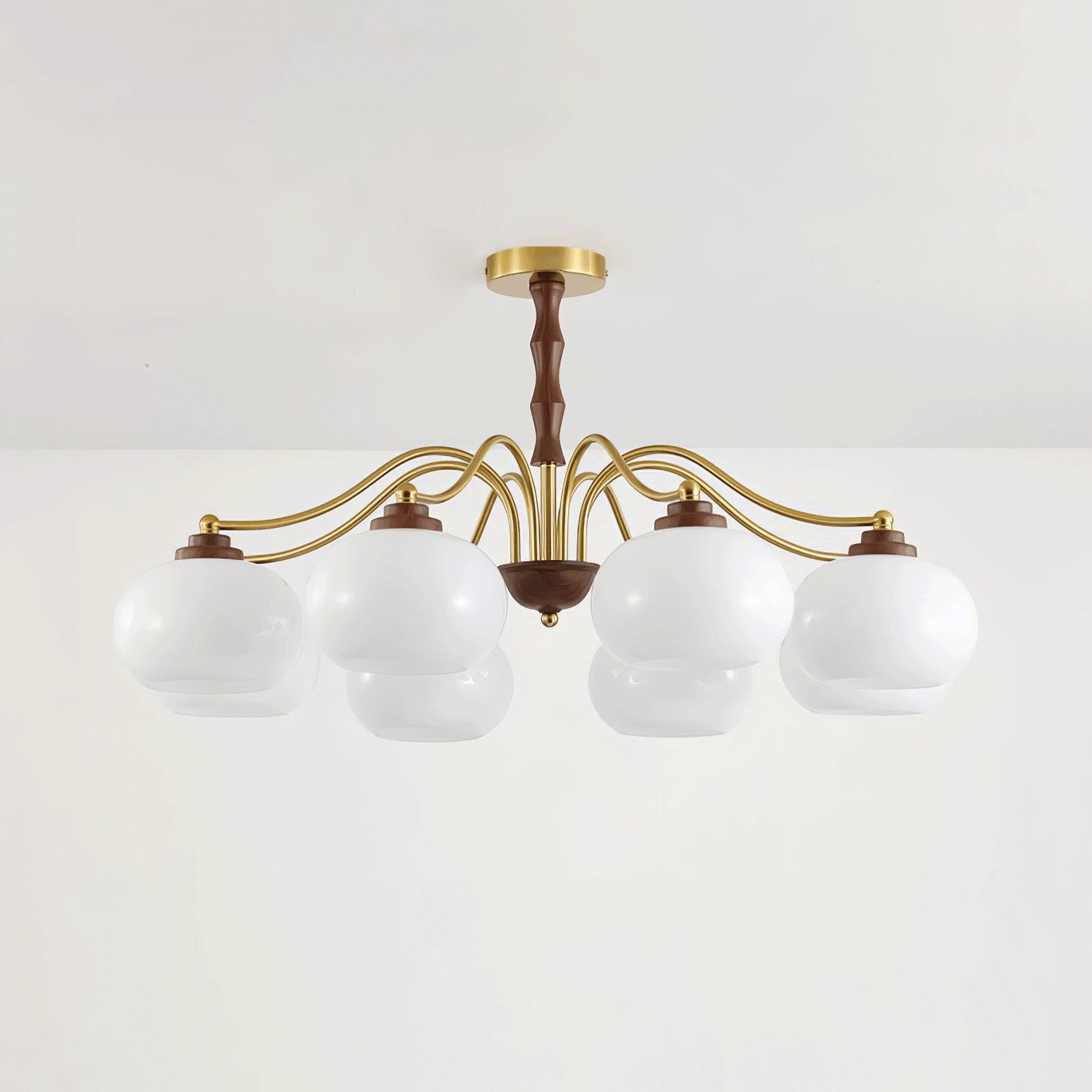 Persimmon Glass Globe Chandelier - Letslighting