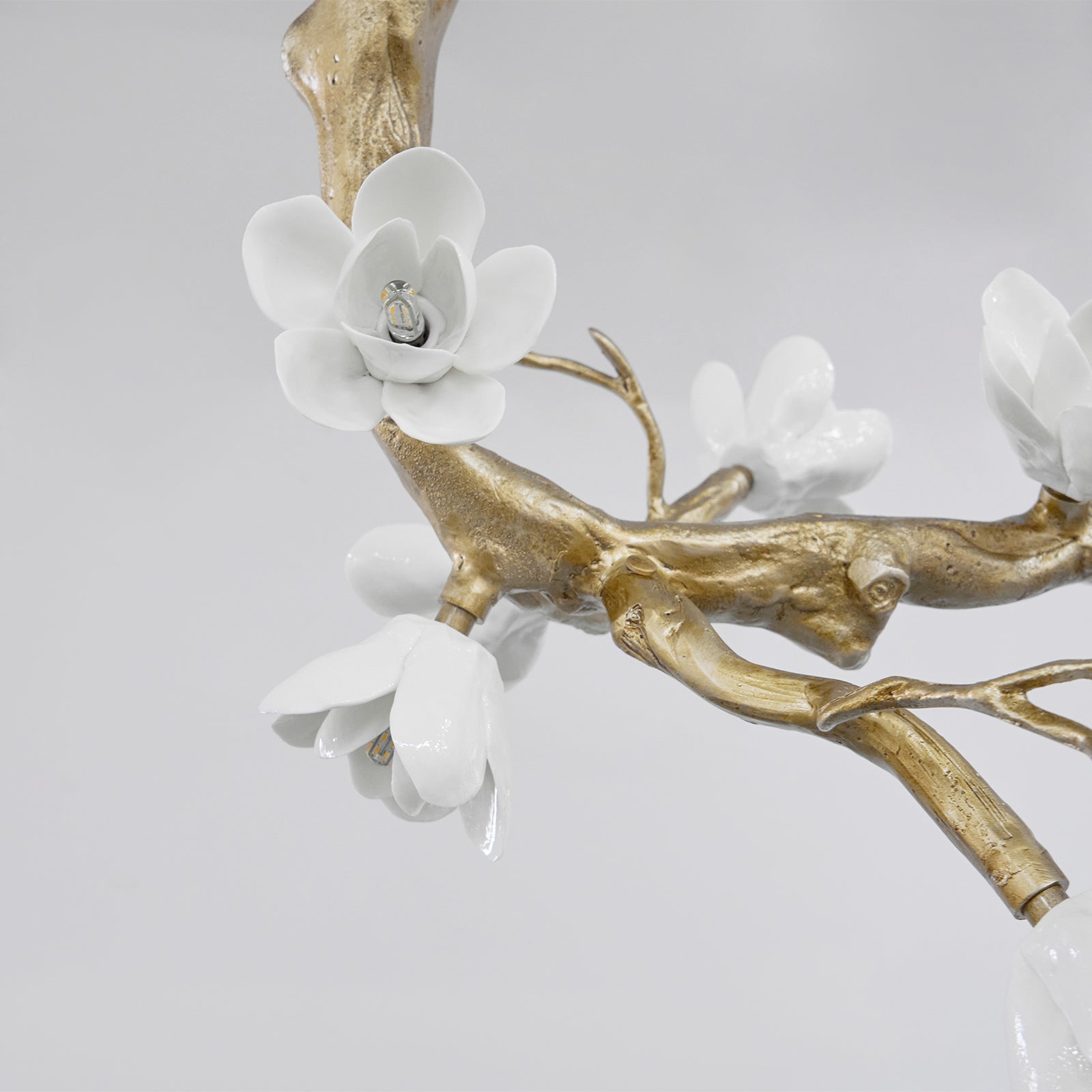 Brass Flower Branch Chandelier - Letslighting