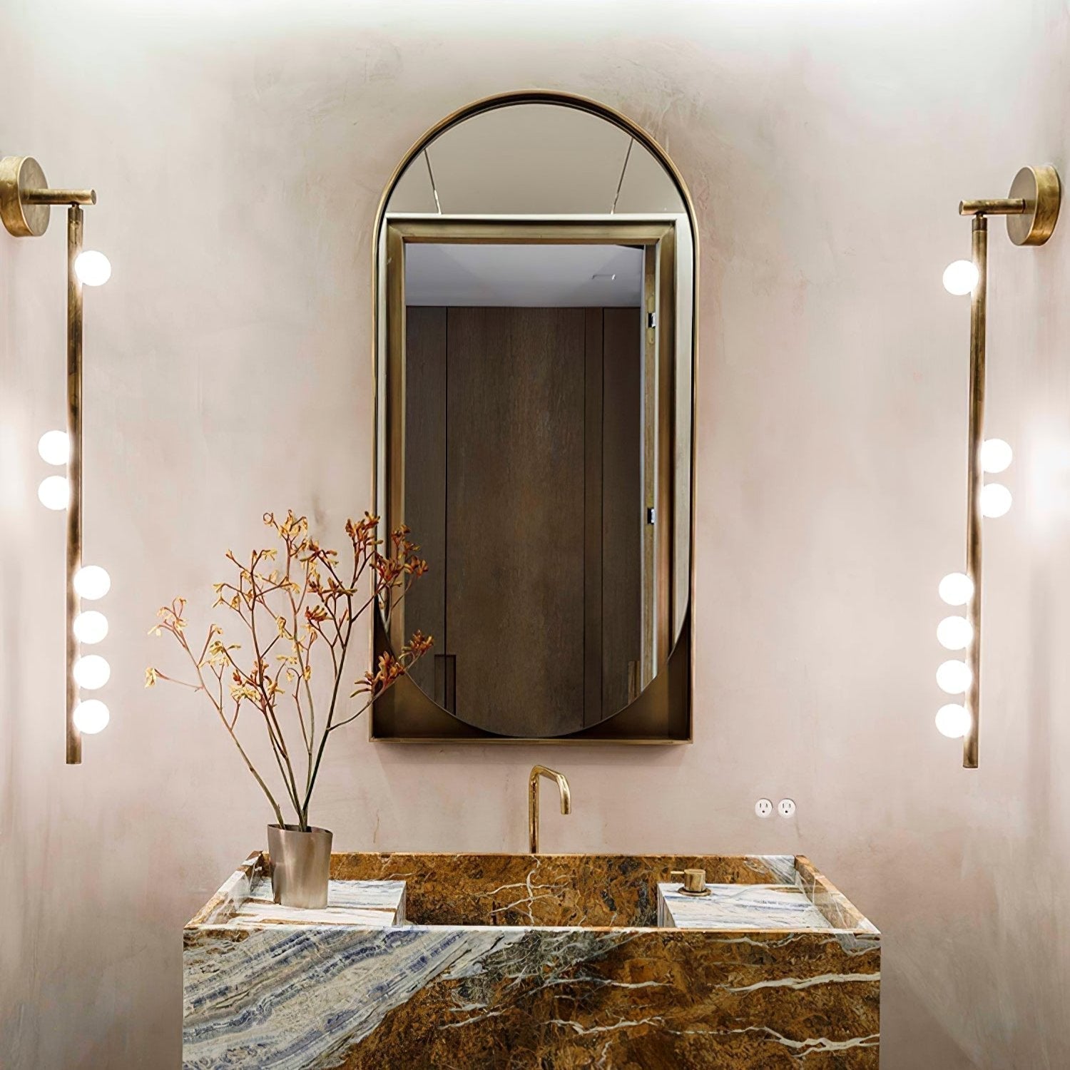 Brass Glass Tube Wall Lamp - Letslighting