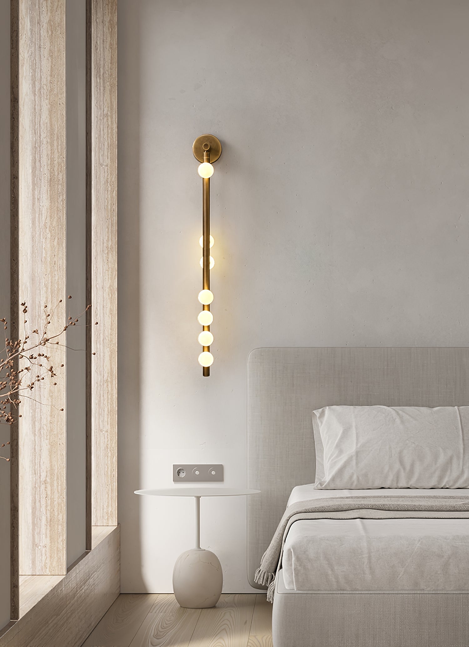 Brass Glass Tube Wall Lamp - Letslighting