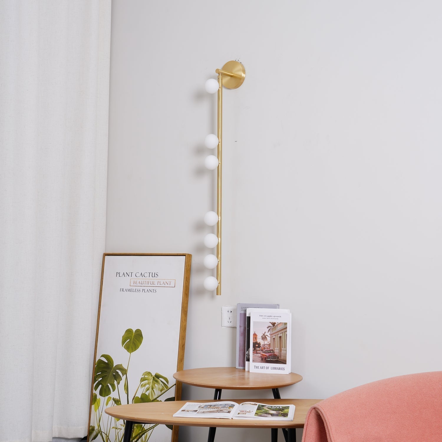 Brass Glass Tube Wall Lamp - Letslighting