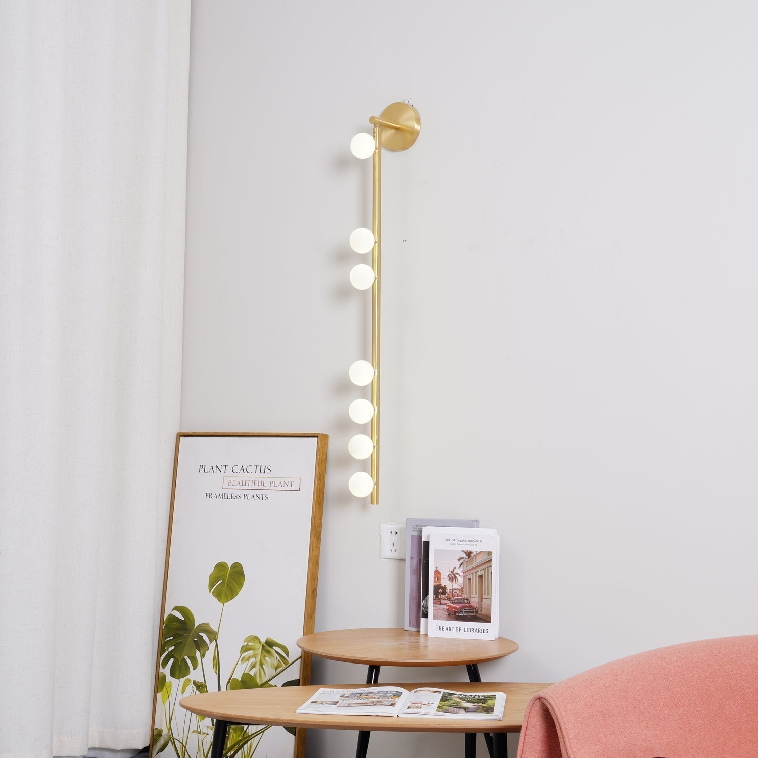 Brass Glass Tube Wall Lamp - Letslighting