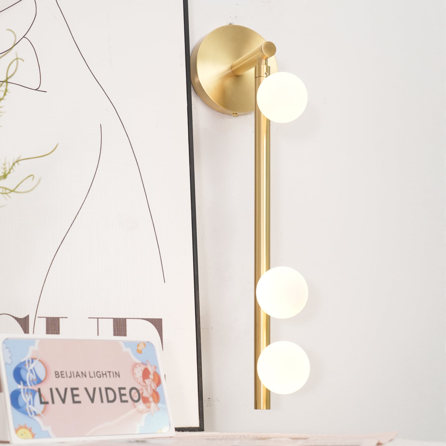 Brass Glass Tube Wall Lamp - Letslighting