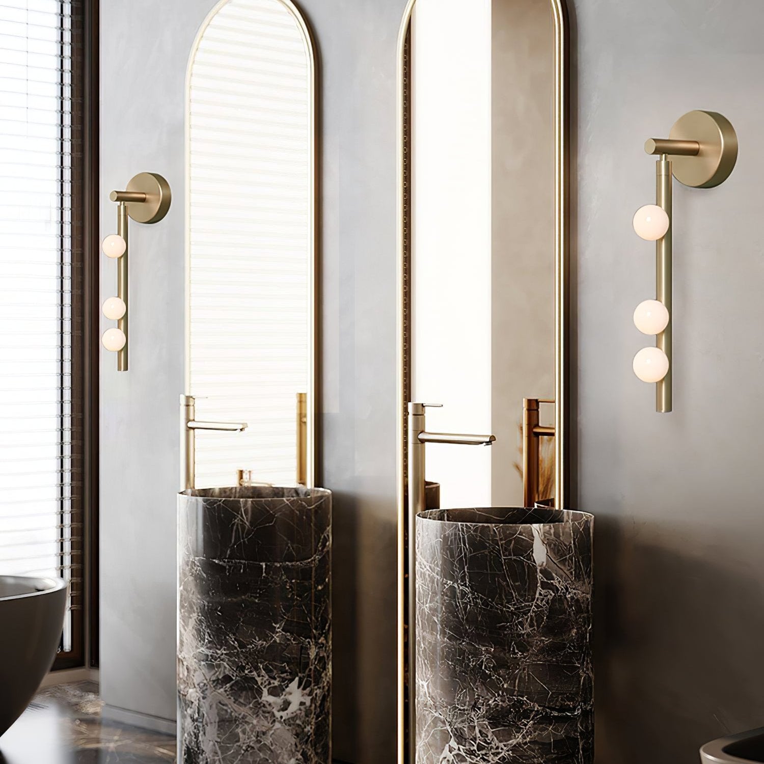 Brass Glass Tube Wall Lamp - Letslighting