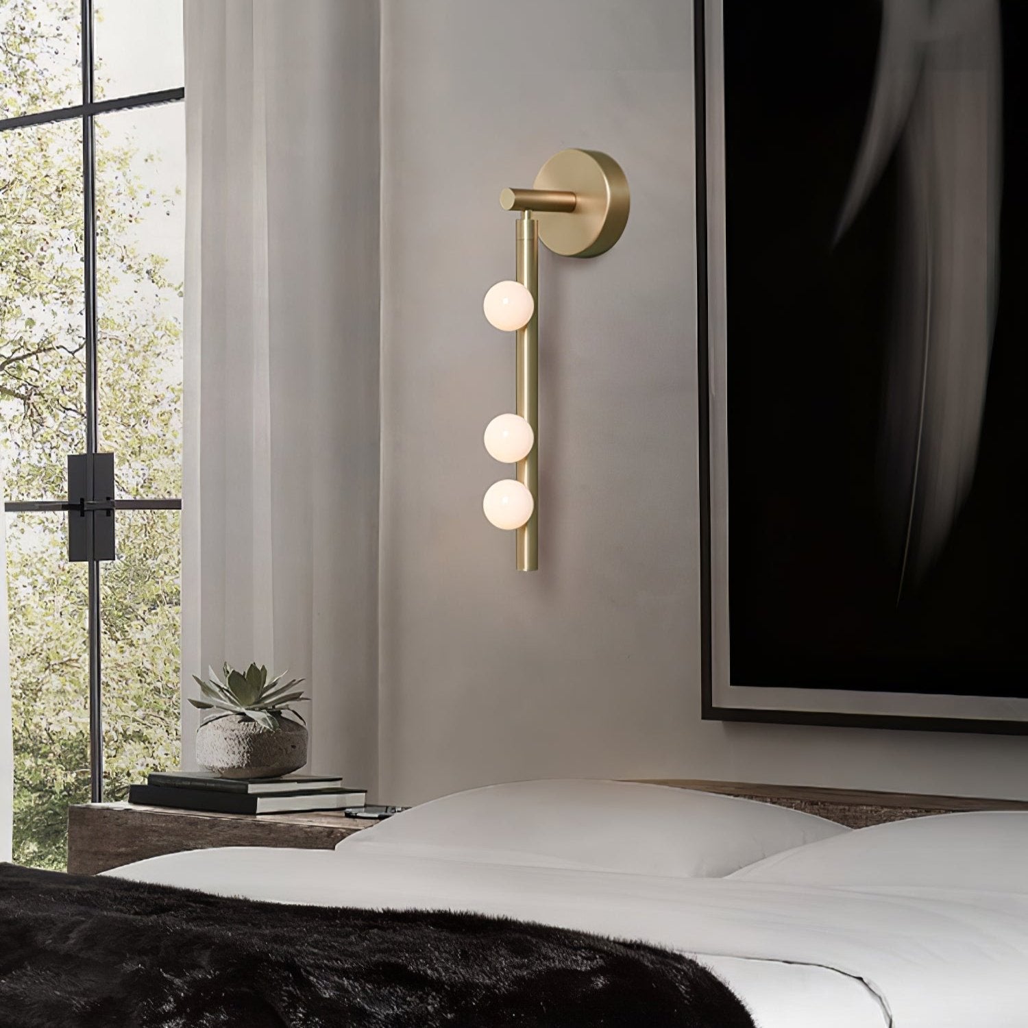 Brass Glass Tube Wall Lamp - Letslighting