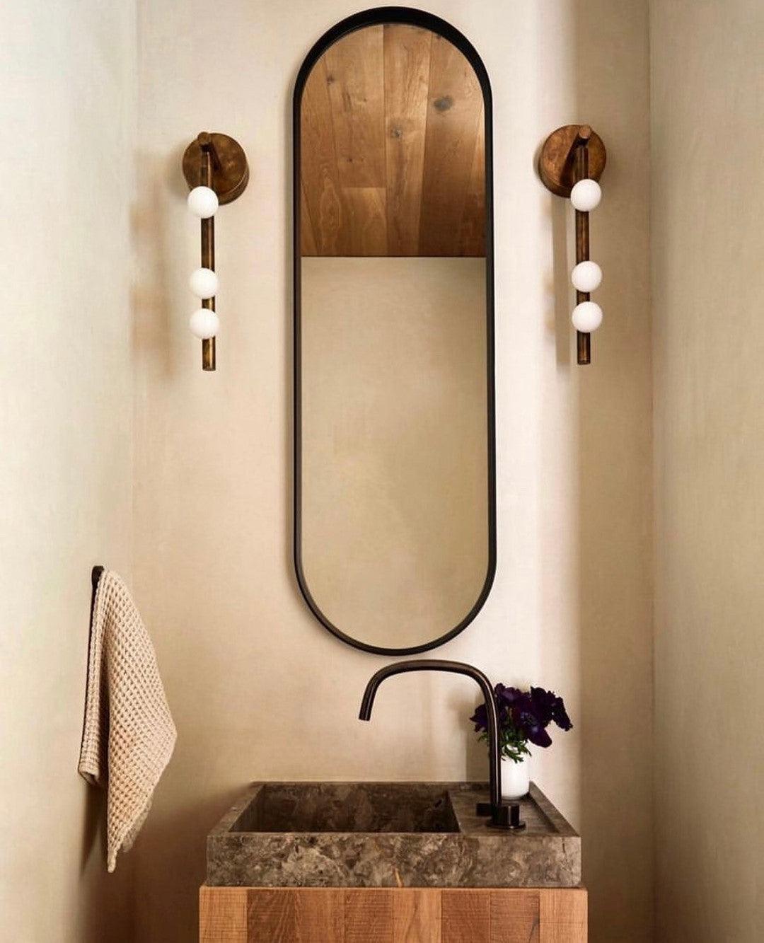 Brass Glass Tube Wall Lamp - Letslighting