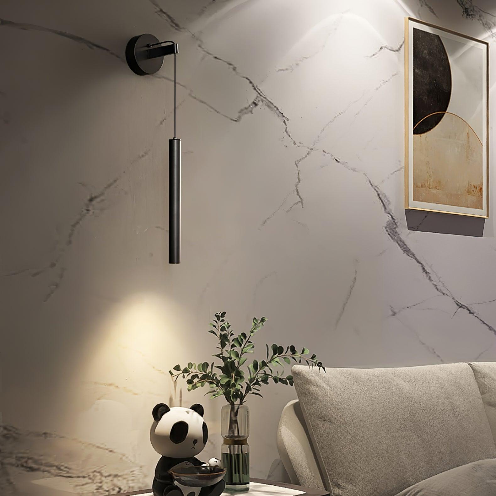 Thomasina Modern Minimalist Line Brass Wall Light - Letslighting