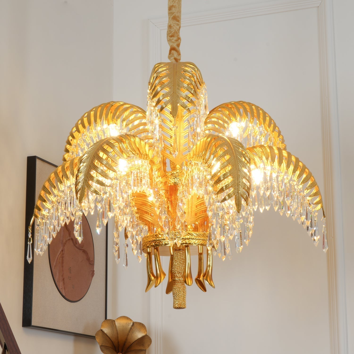 Odoraris Regal Brass Crystal Chandelier - Letslighting