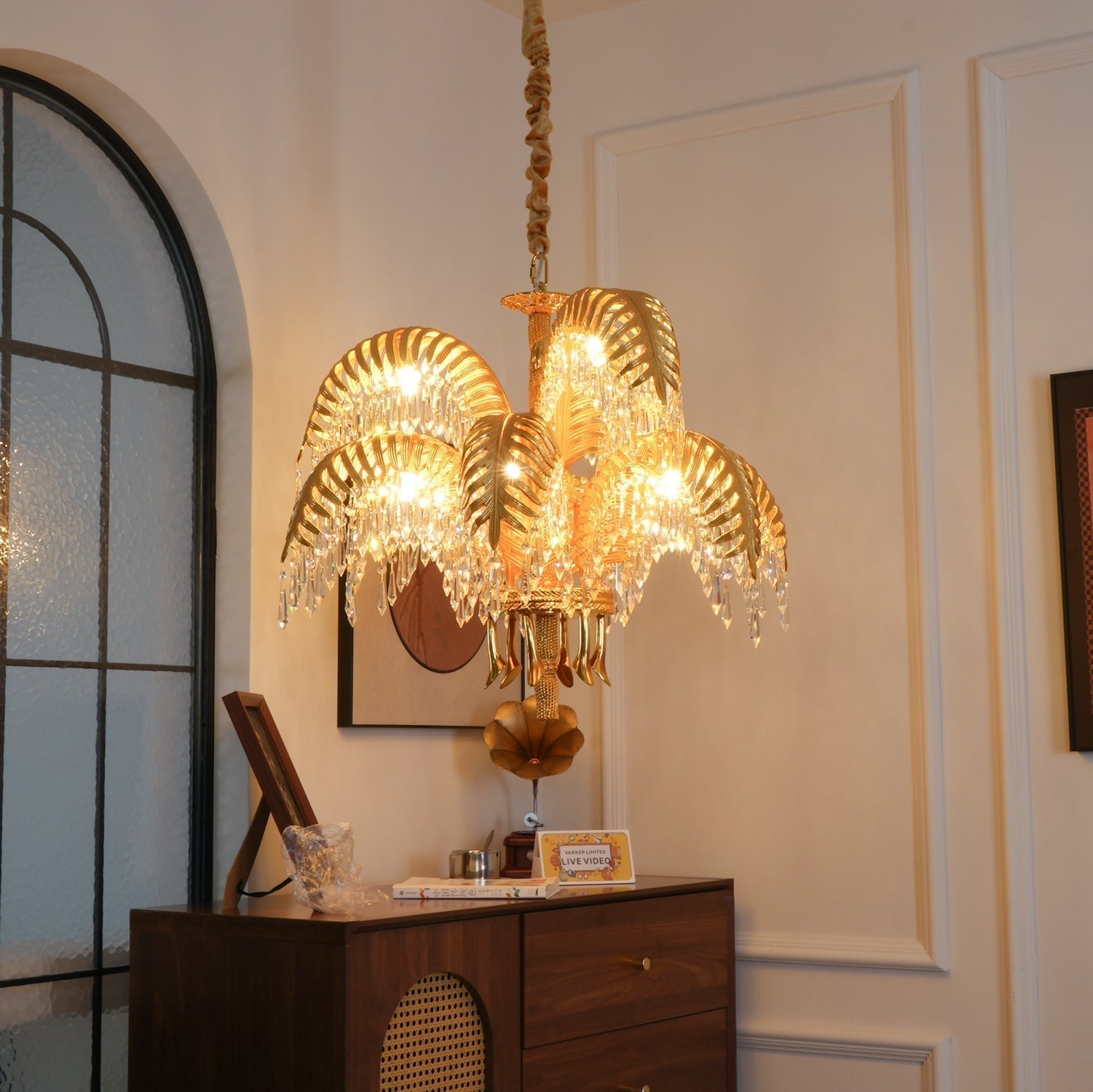 Odoraris Regal Brass Crystal Chandelier - Letslighting