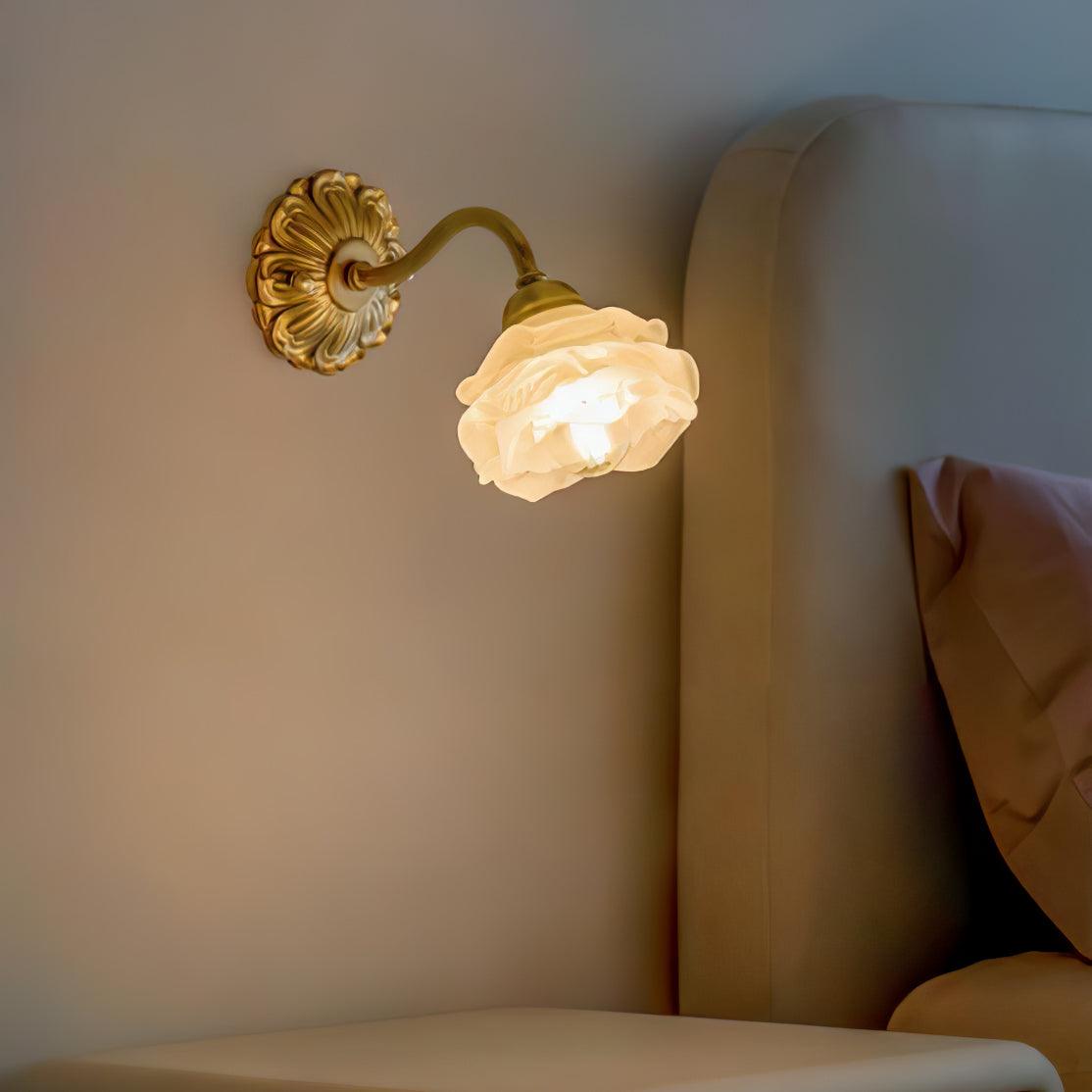 Brass Rose Wall Light - Letslighting