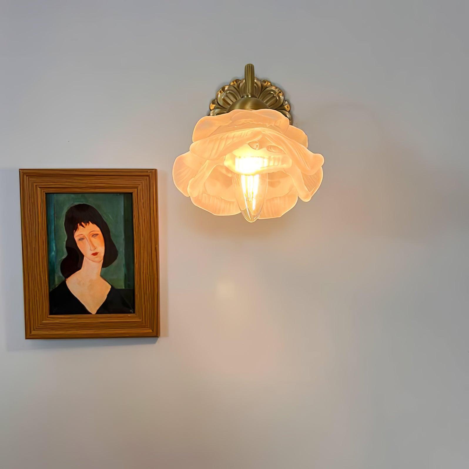 Brass Rose Wall Light - Letslighting