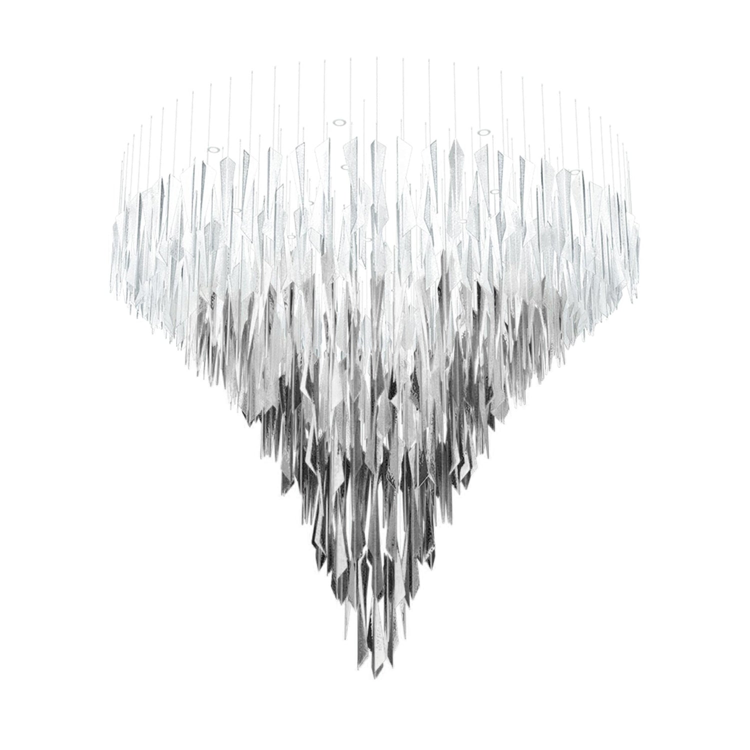 Nyvinia Glass Feather-Shape Chandelier - Letslighting