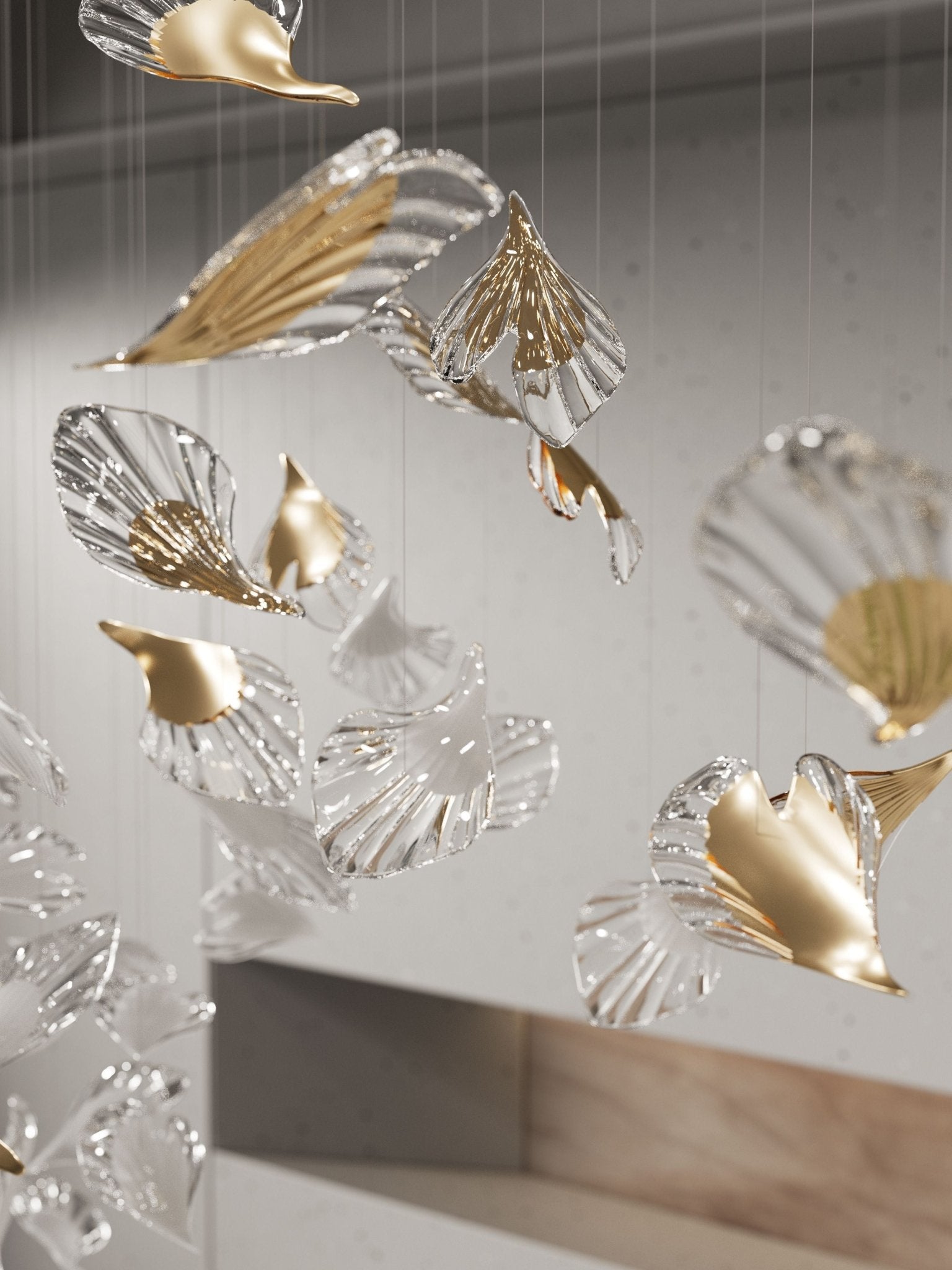 Asorus Artistic Leaf-Shape Chandelier - Letslighting