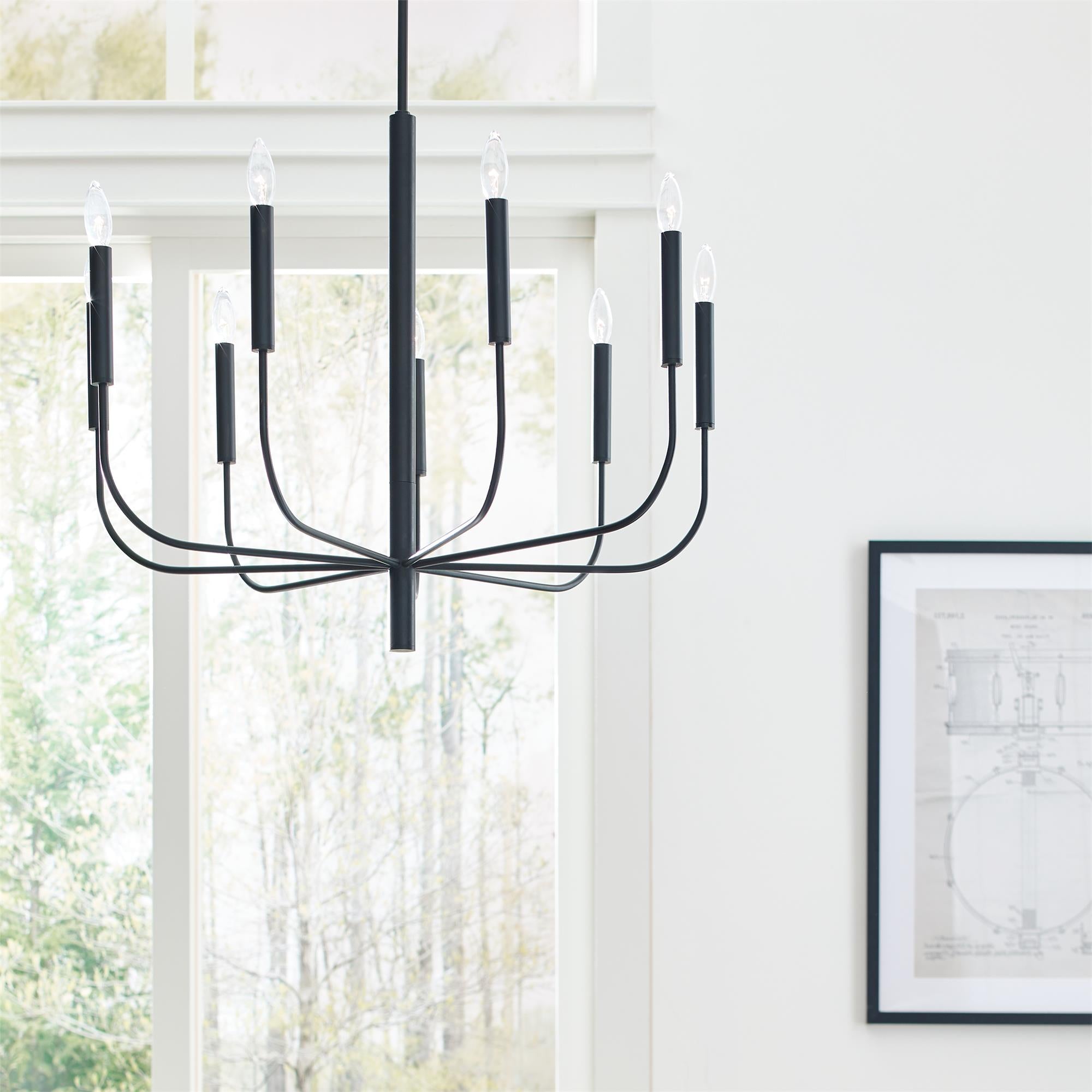 Olcarel Vintage Industrial Brass Metal Chandelier - Lamp Copper