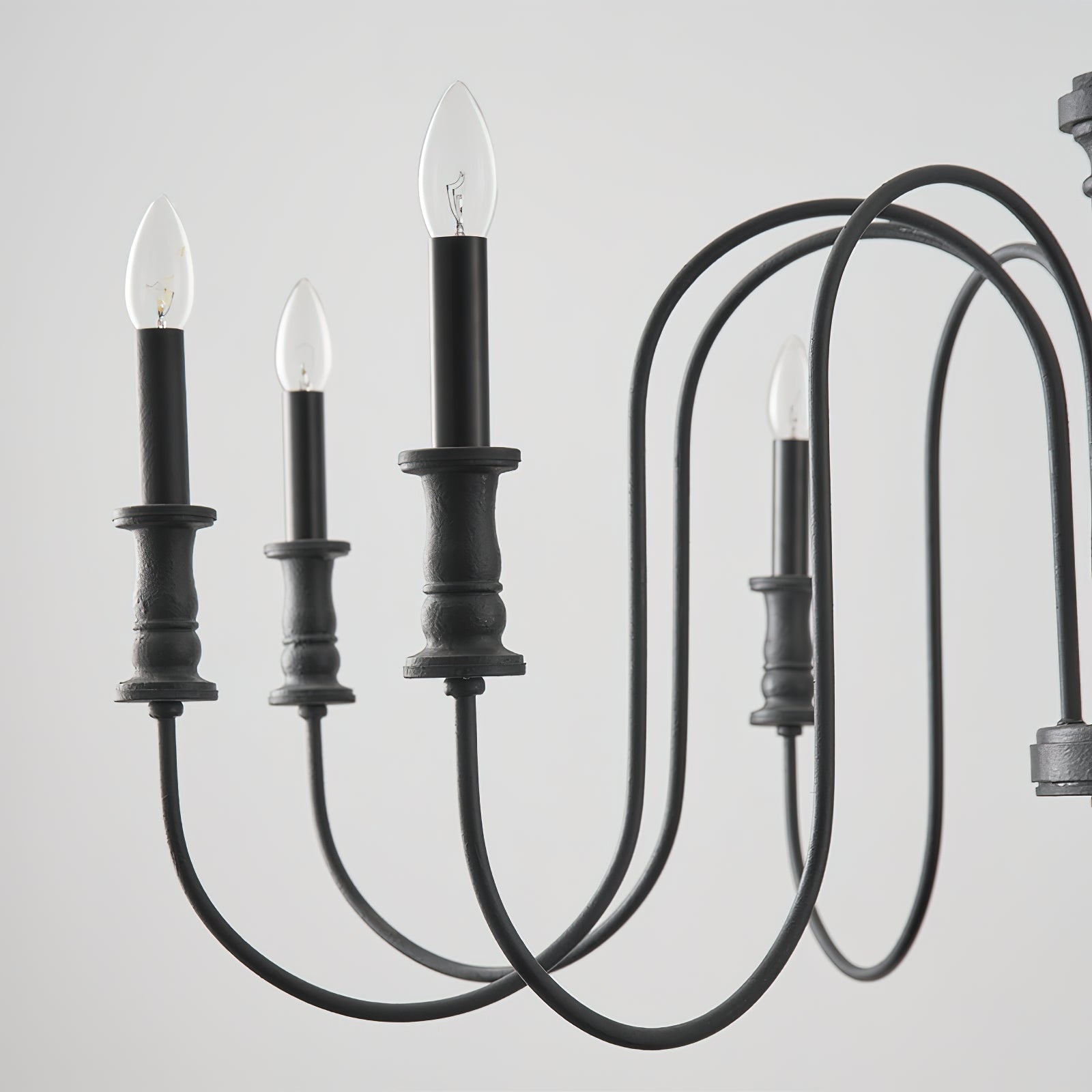 Volo Postmodern Luxury Wooden Metal Chandelier - Lamp Copper