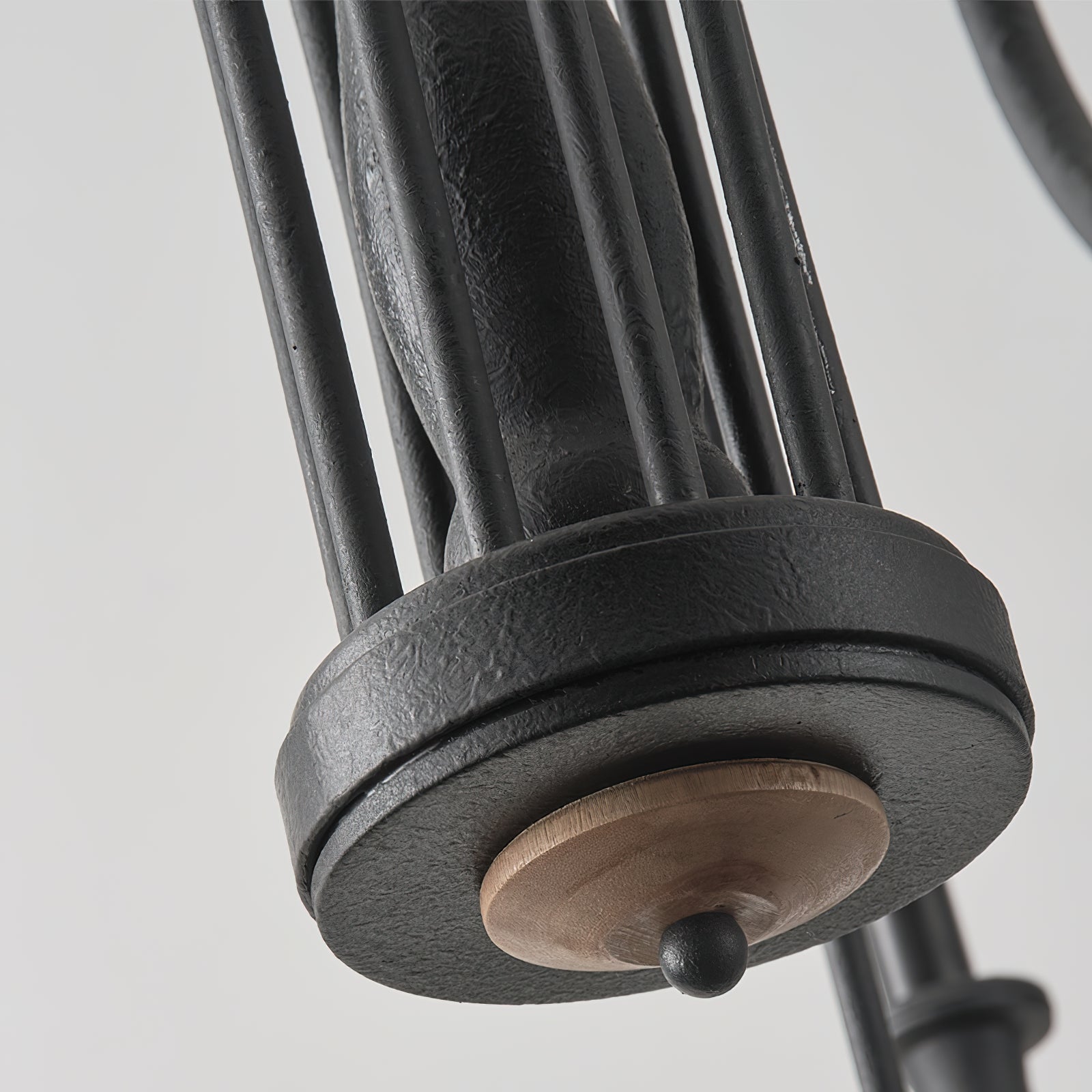 Volo Postmodern Luxury Wooden Metal Chandelier - Lamp Copper