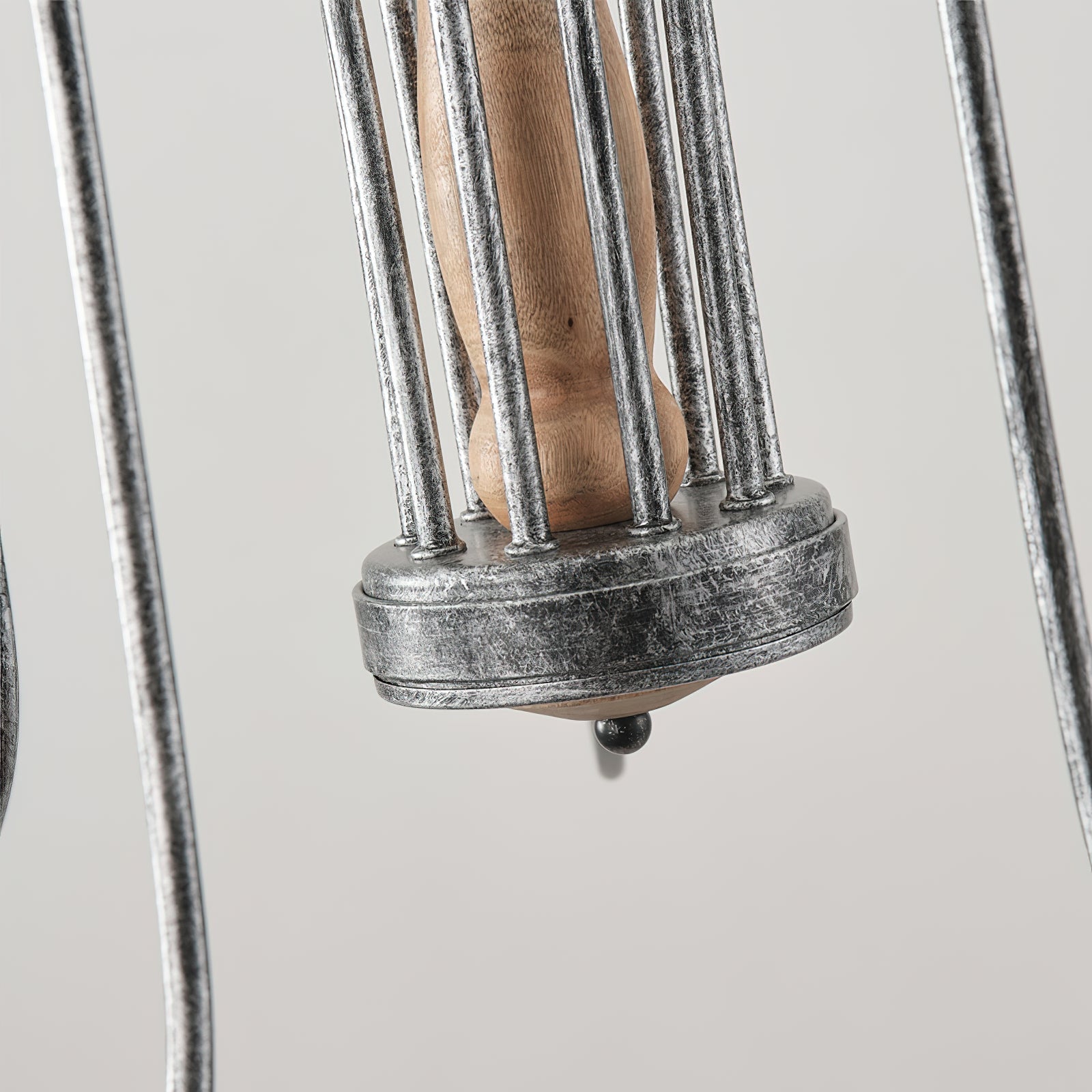 Volo Postmodern Luxury Wooden Metal Chandelier - Lamp Copper