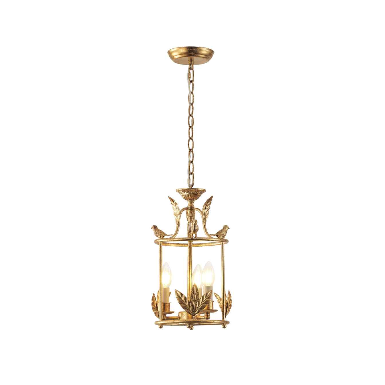 Hylite Vintage Industrial Gold Metal Lantern Pendant Lamp - Lamp Copper