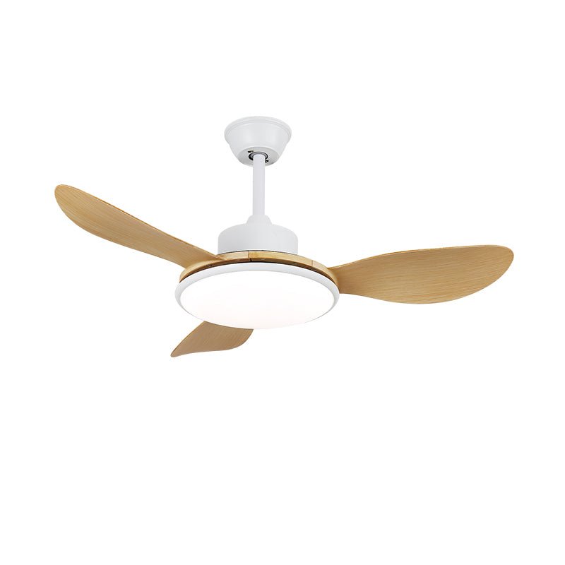 Ventilador de Techo con Luz de Madera Tirenor en acabado Veta de Madera Natural
