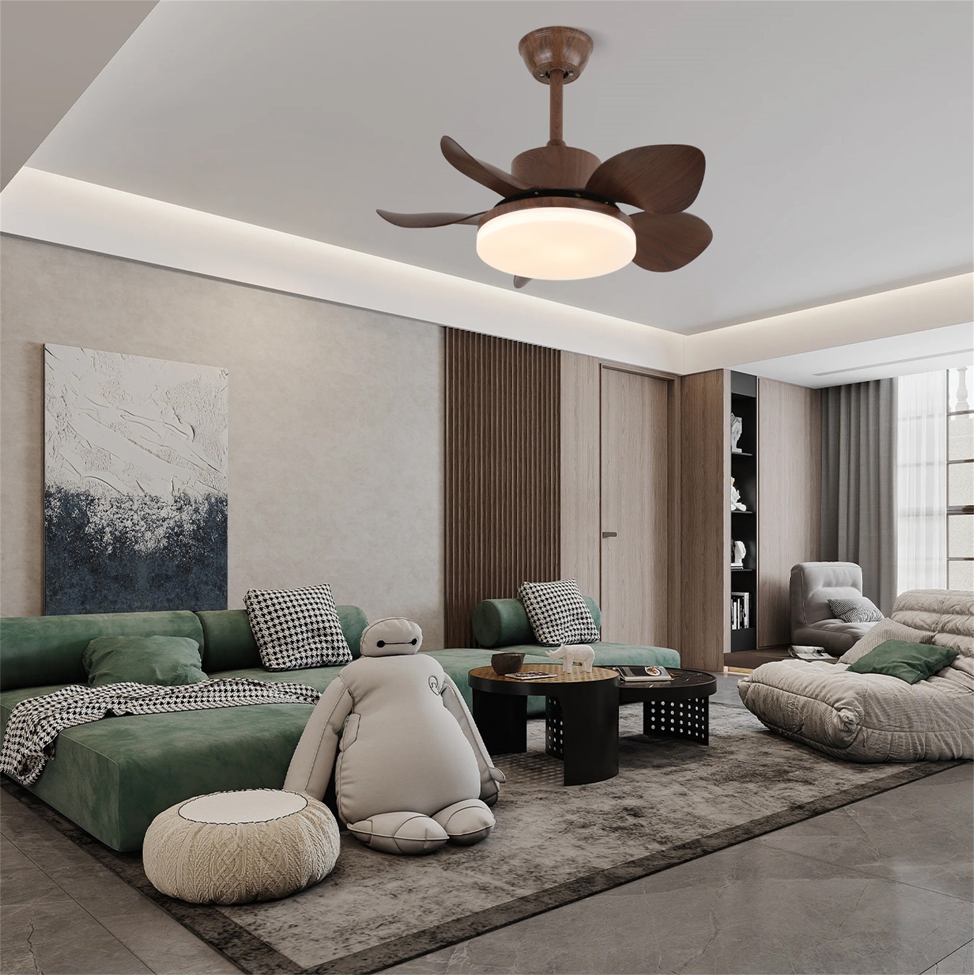 Ventilador de techo Alenya con luz y mando a distancia