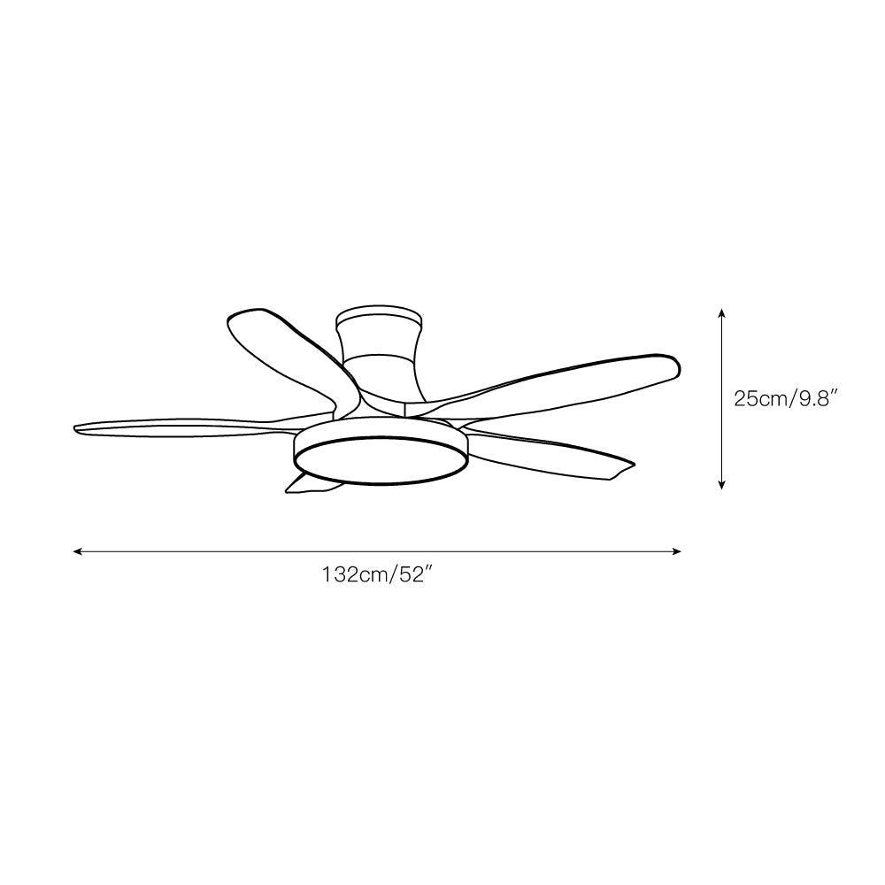 Nielsen Ventilador de Techo con luz 52″ Color Madera
