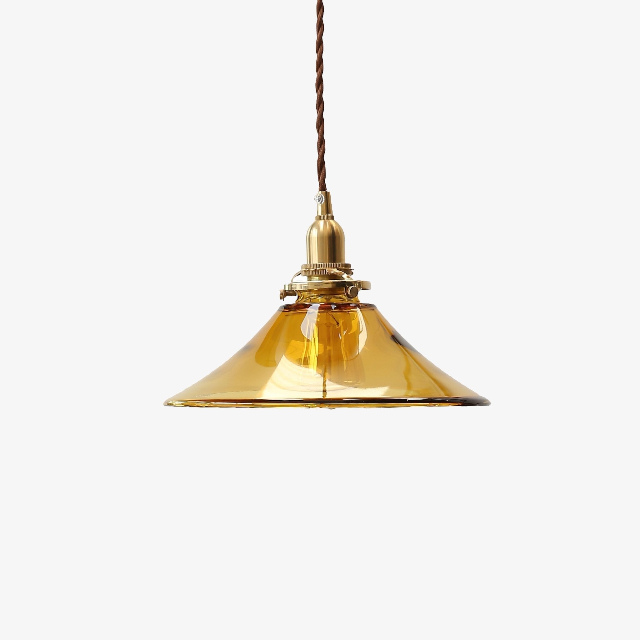 Amber Glass Pendant Light - Letslighting