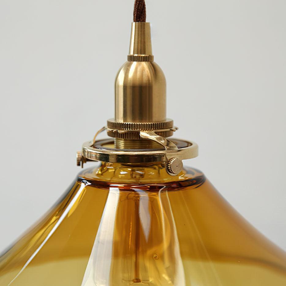 Amber Glass Pendant Light - Letslighting