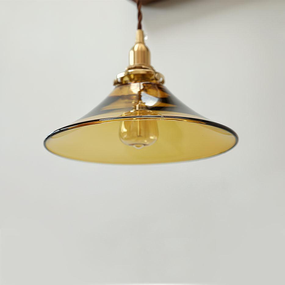 Amber Glass Pendant Light - Letslighting