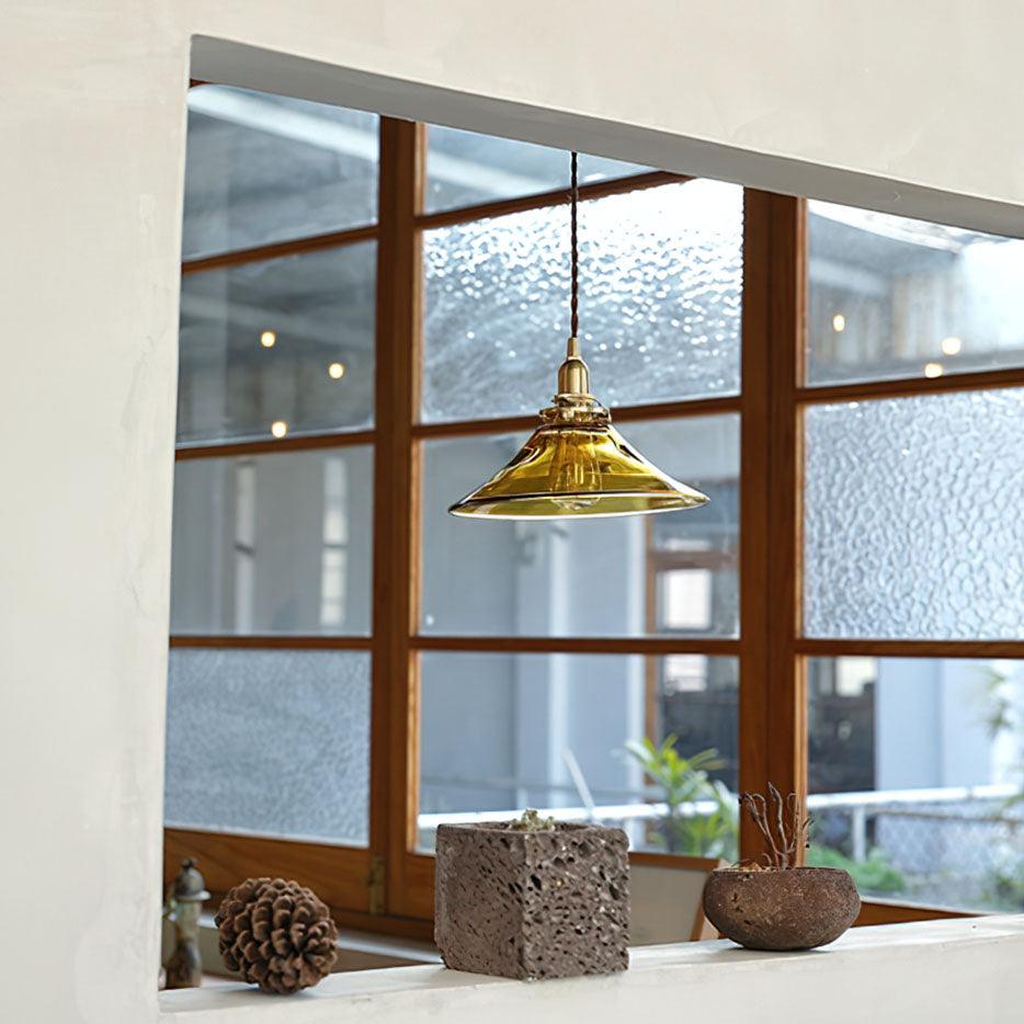 Amber Glass Pendant Light - Letslighting