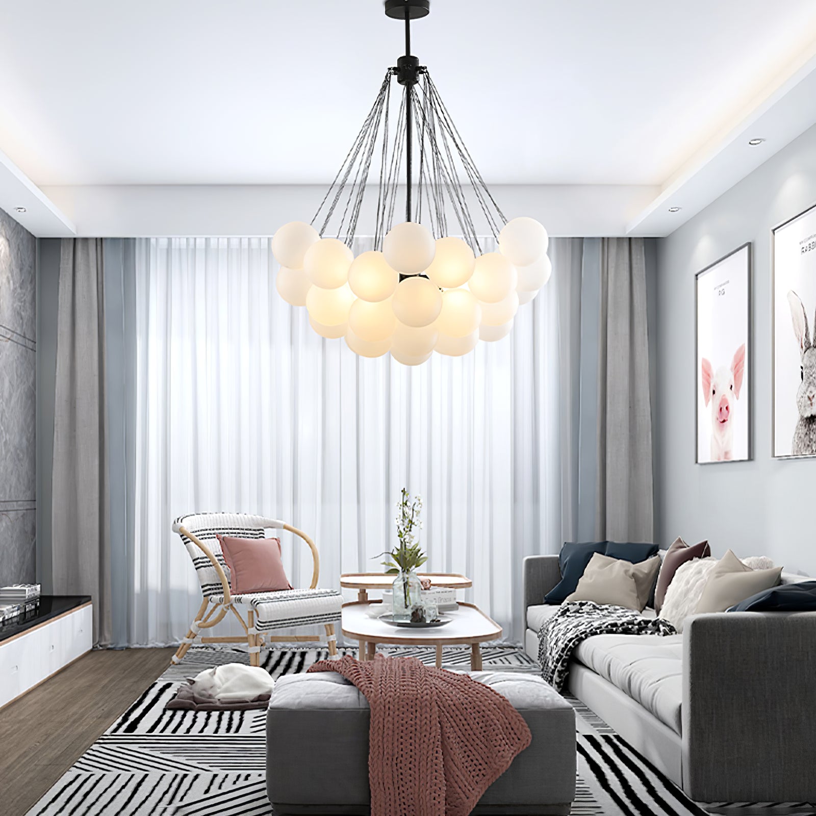 Bubble Chandelier - Letslighting