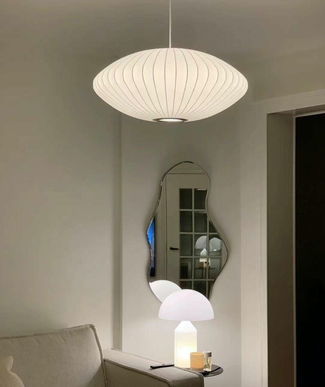 Bubble Mulberry Silk Pendant Lamp - Letslighting