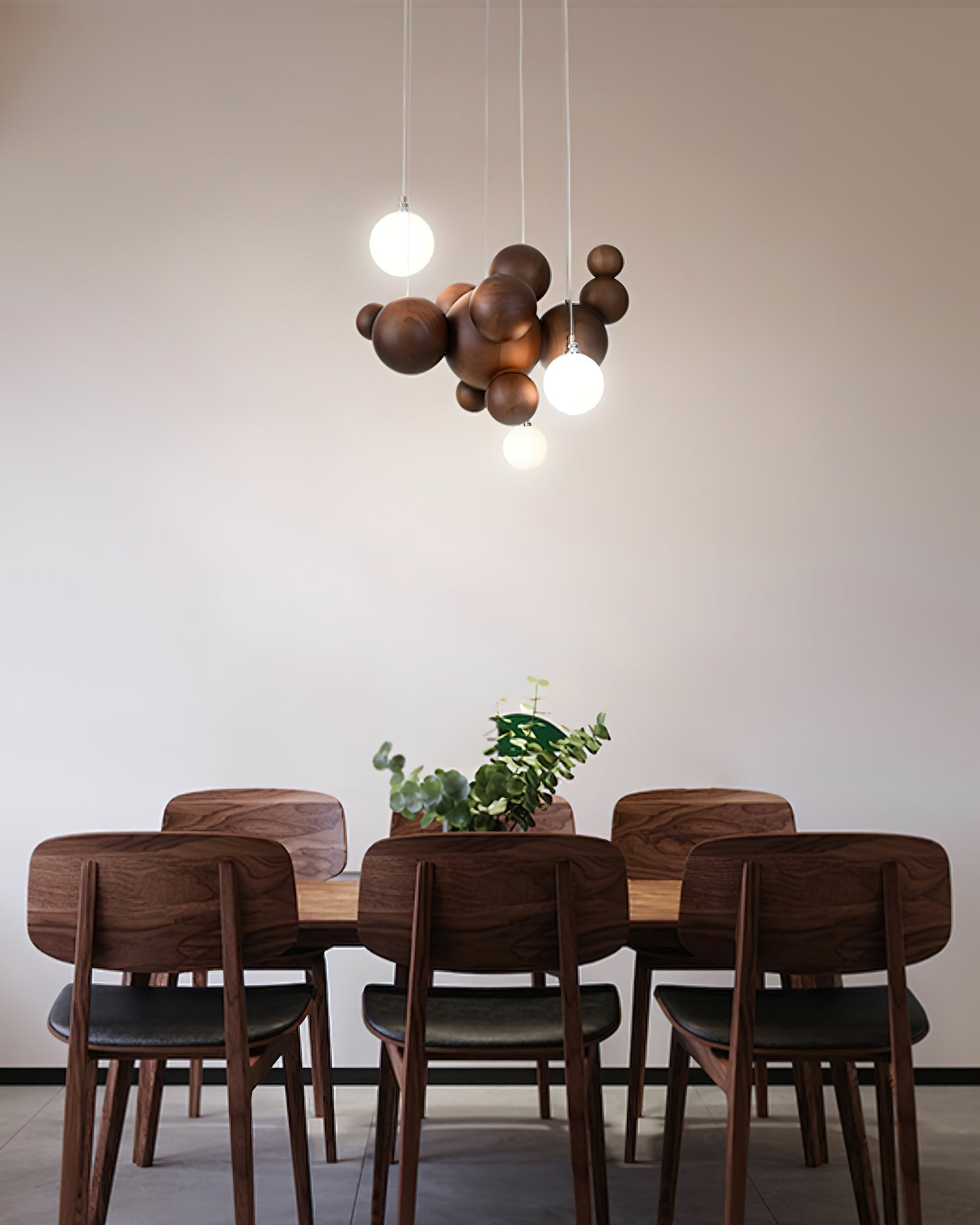 Bubble Wood Balls Chandelier - Letslighting