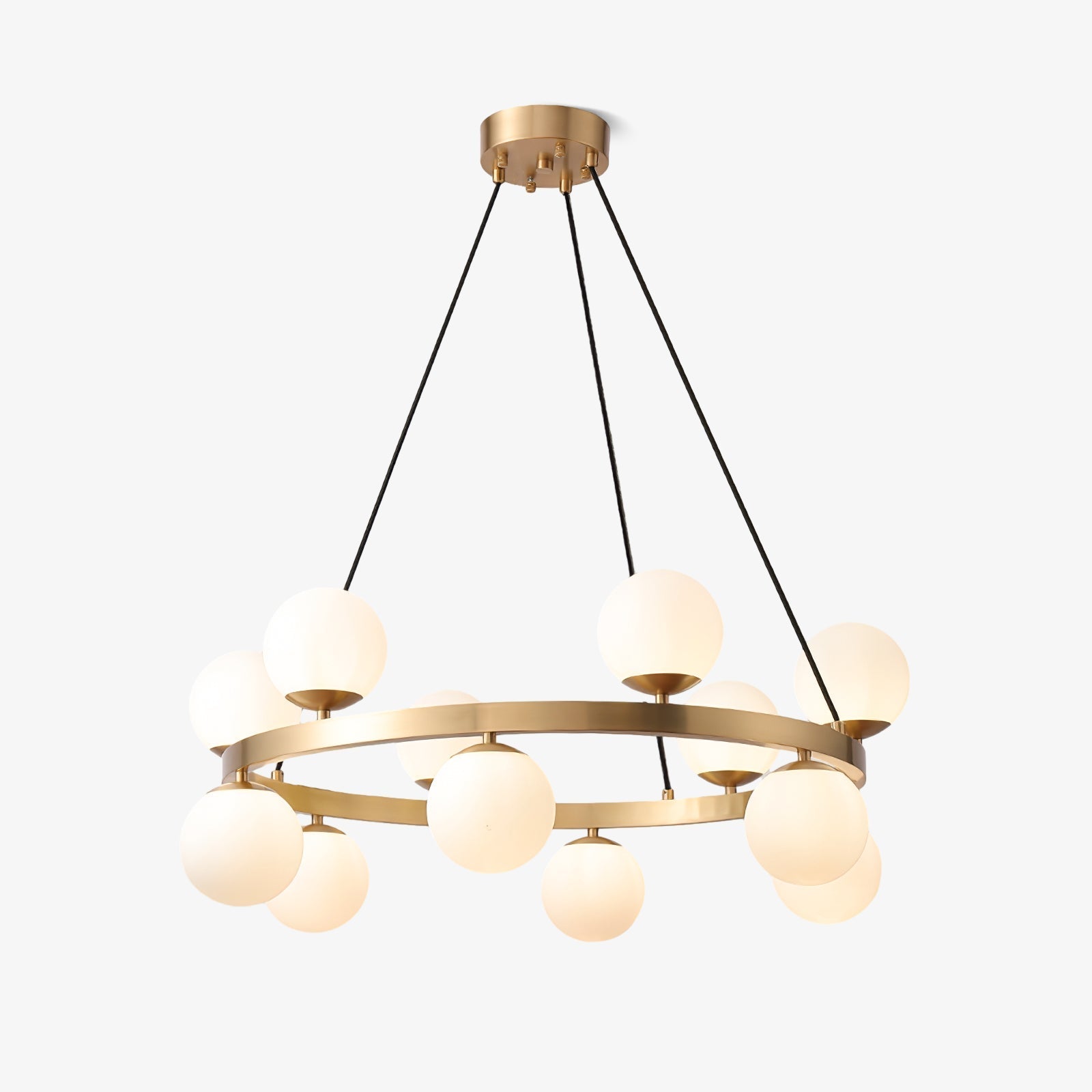 Bubbles Brass Ring Chandelier - Letslighting