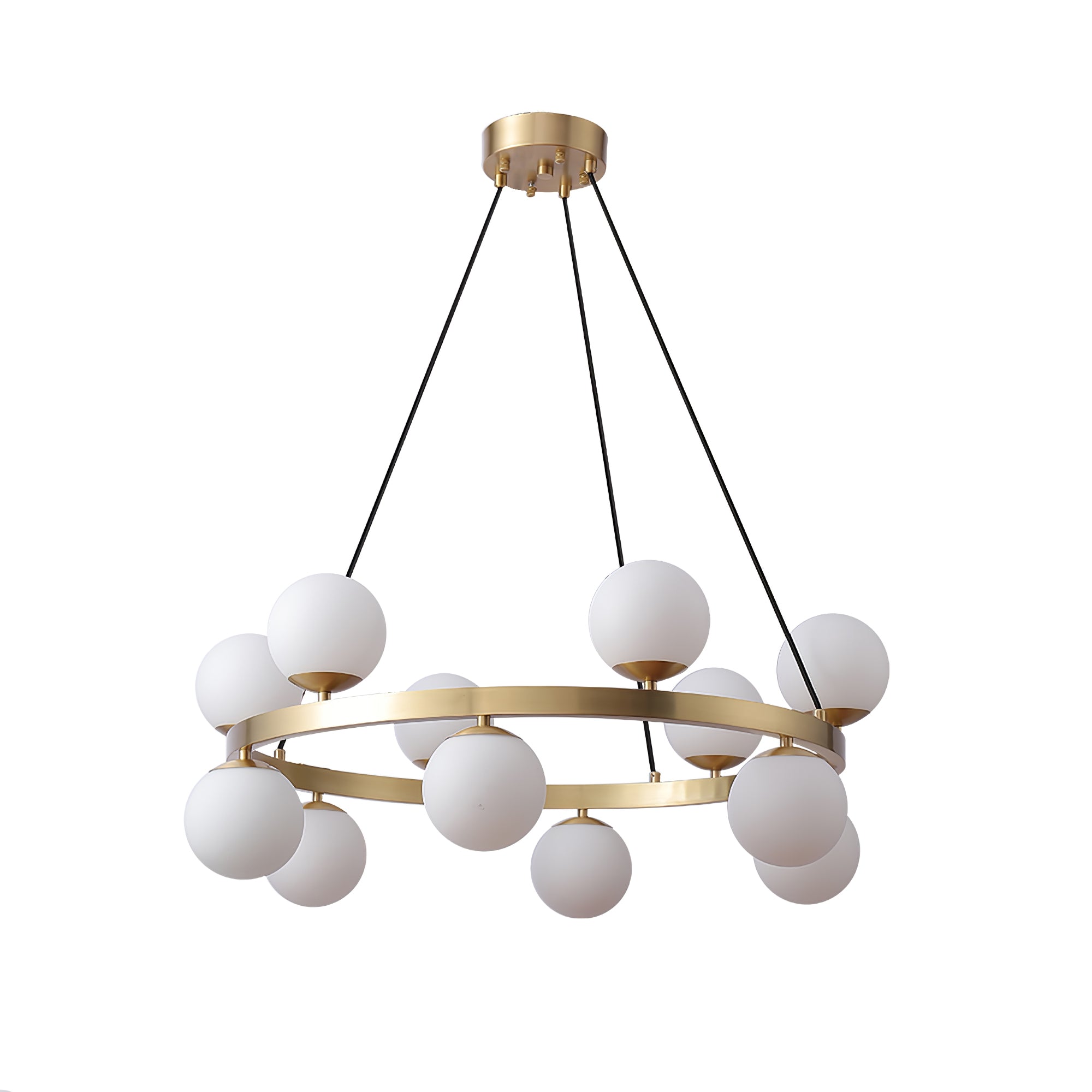 Bubbles Brass Ring Chandelier - Letslighting