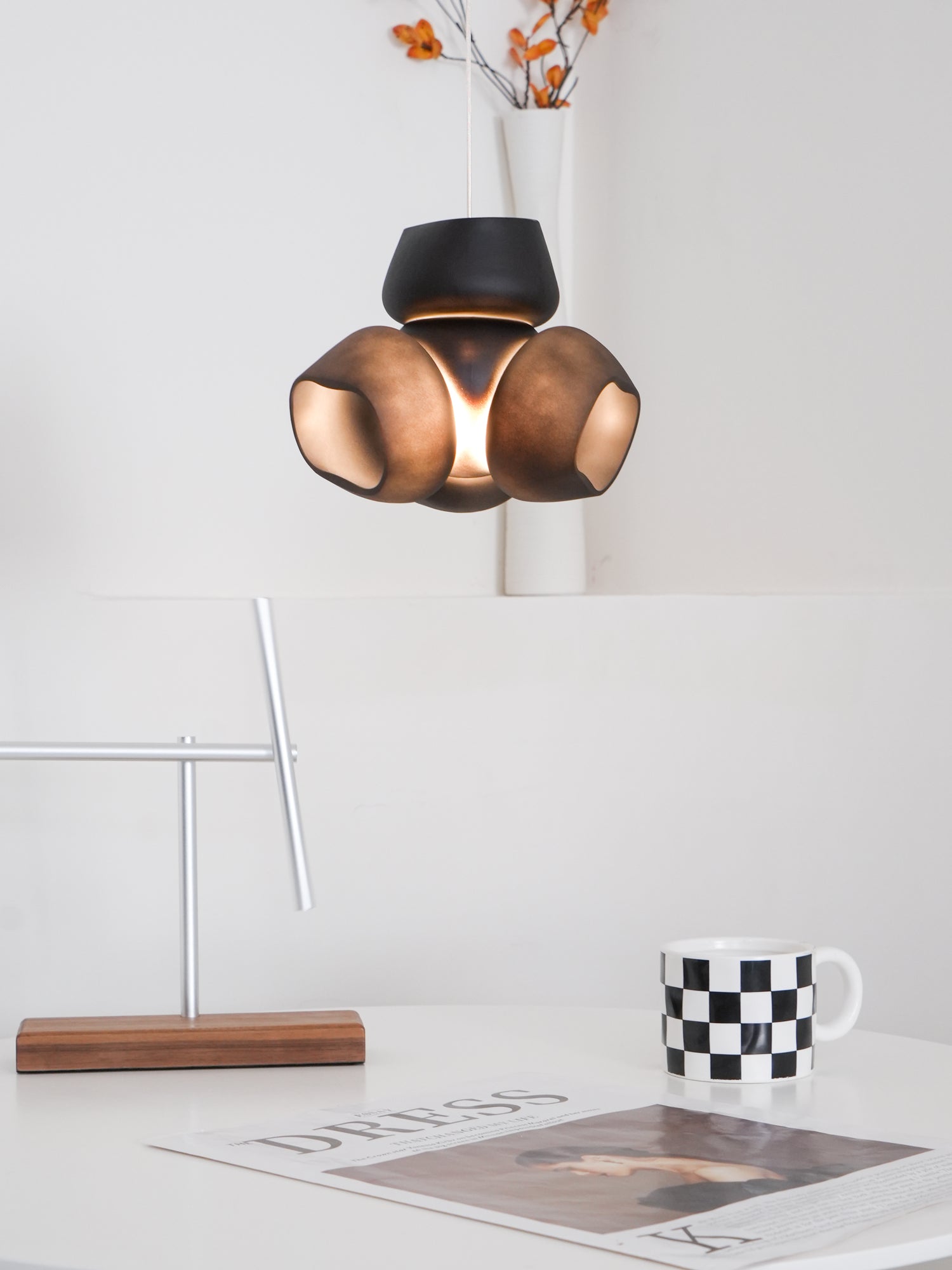 Ushaor Individual Creativity Glass Pendant Light - Lamp Copper