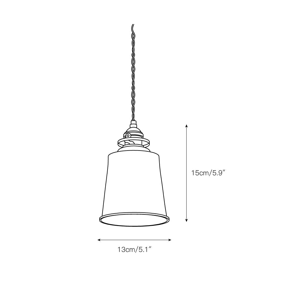 Radius Vintage Industrial Brass Metal Pendant Light - Lamp Copper