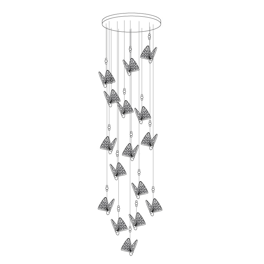Butterfly Pendant Light - Letslighting