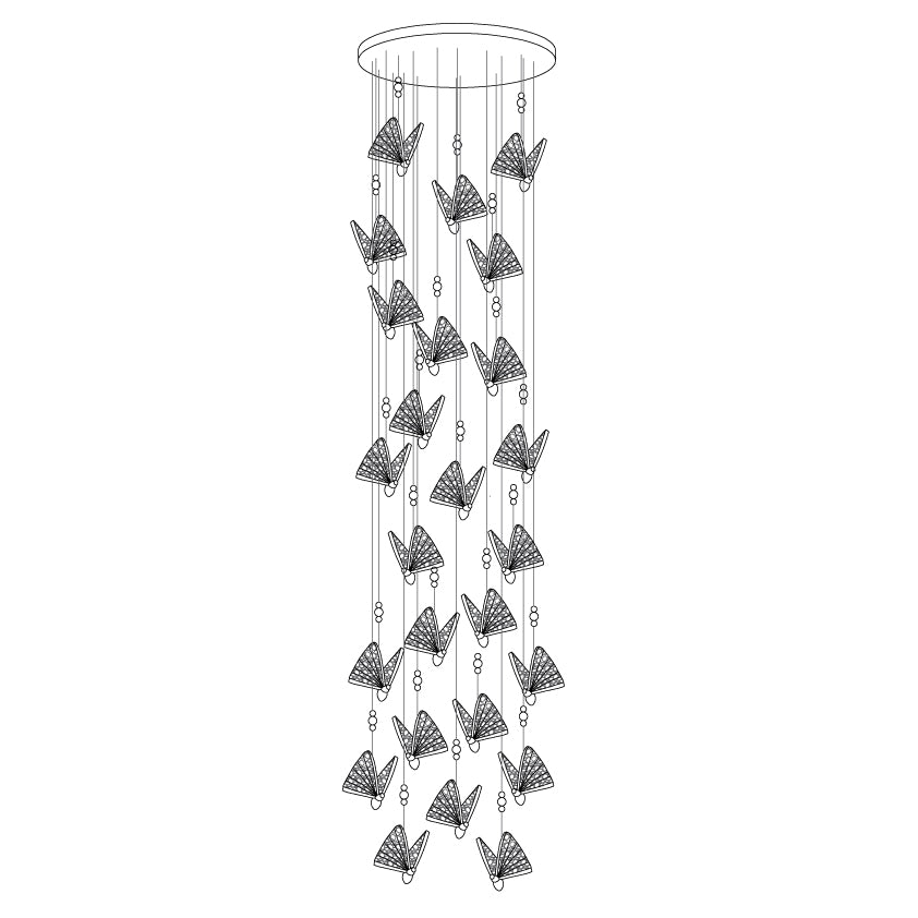 Butterfly Pendant Light - Letslighting