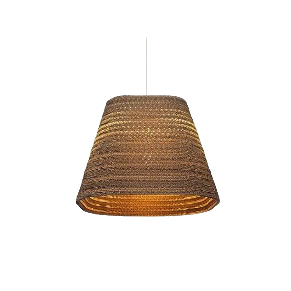 Vintage Natural LED Geométrica Lámpara Colgante Marrón