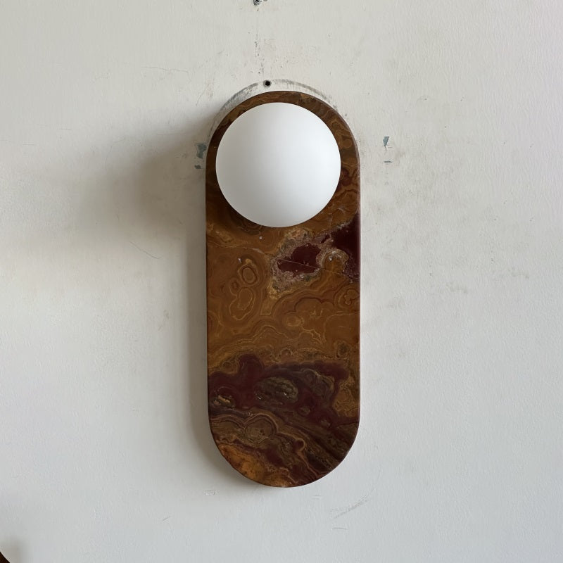 Syraeia Modern Minimalist Marble Jade Wall Lamp - Lamp Copper