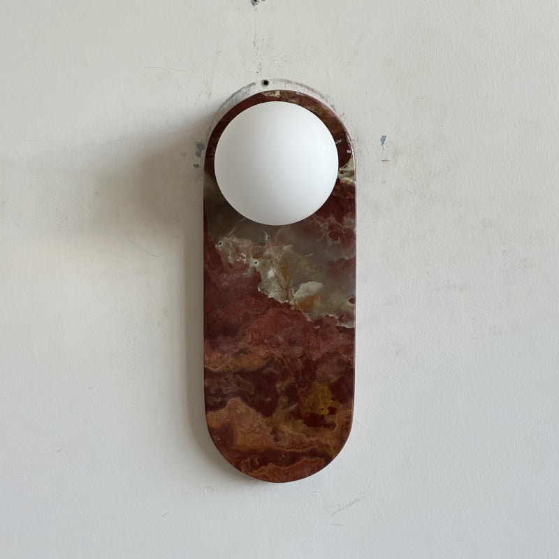 Syraeia Modern Minimalist Marble Jade Wall Lamp - Lamp Copper