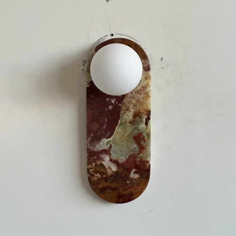 Syraeia Modern Minimalist Marble Jade Wall Lamp - Lamp Copper